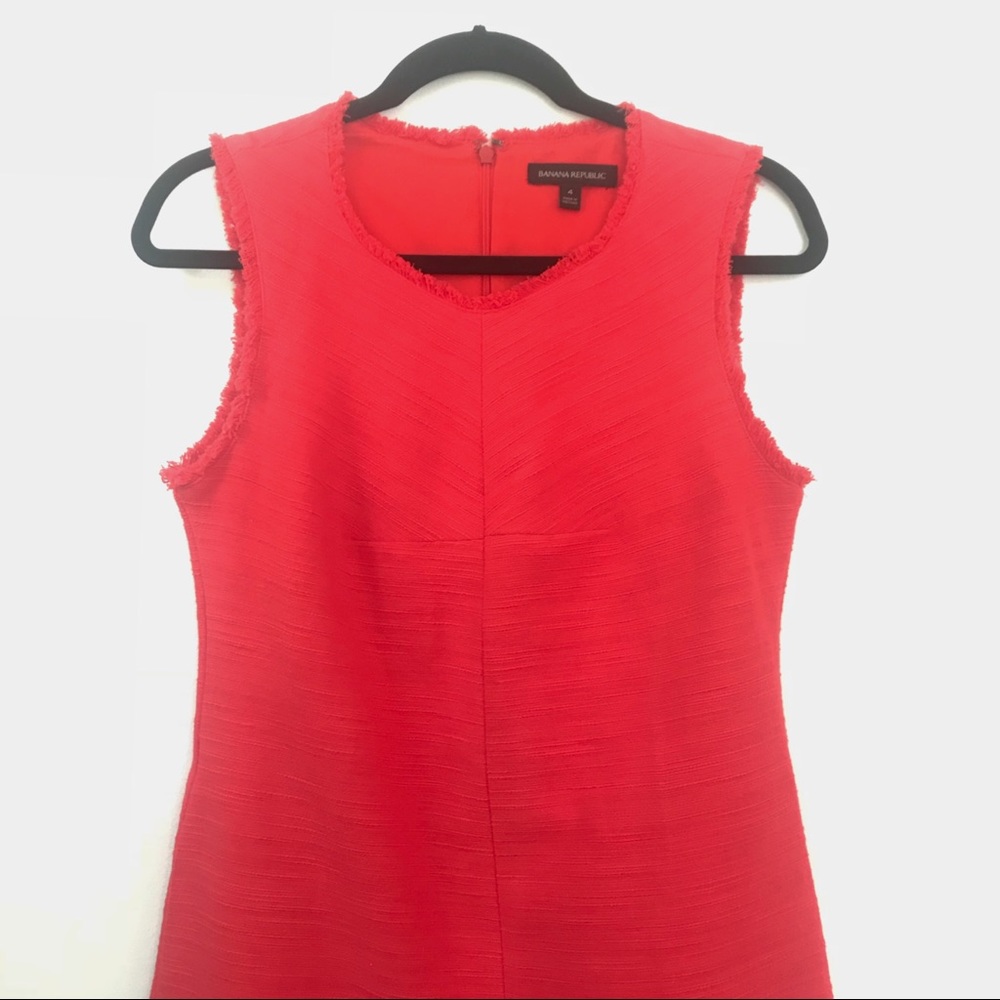 BANANA REPUBLIC Tweed Shift Dress Career - Size 4 - Picture 5 of 7